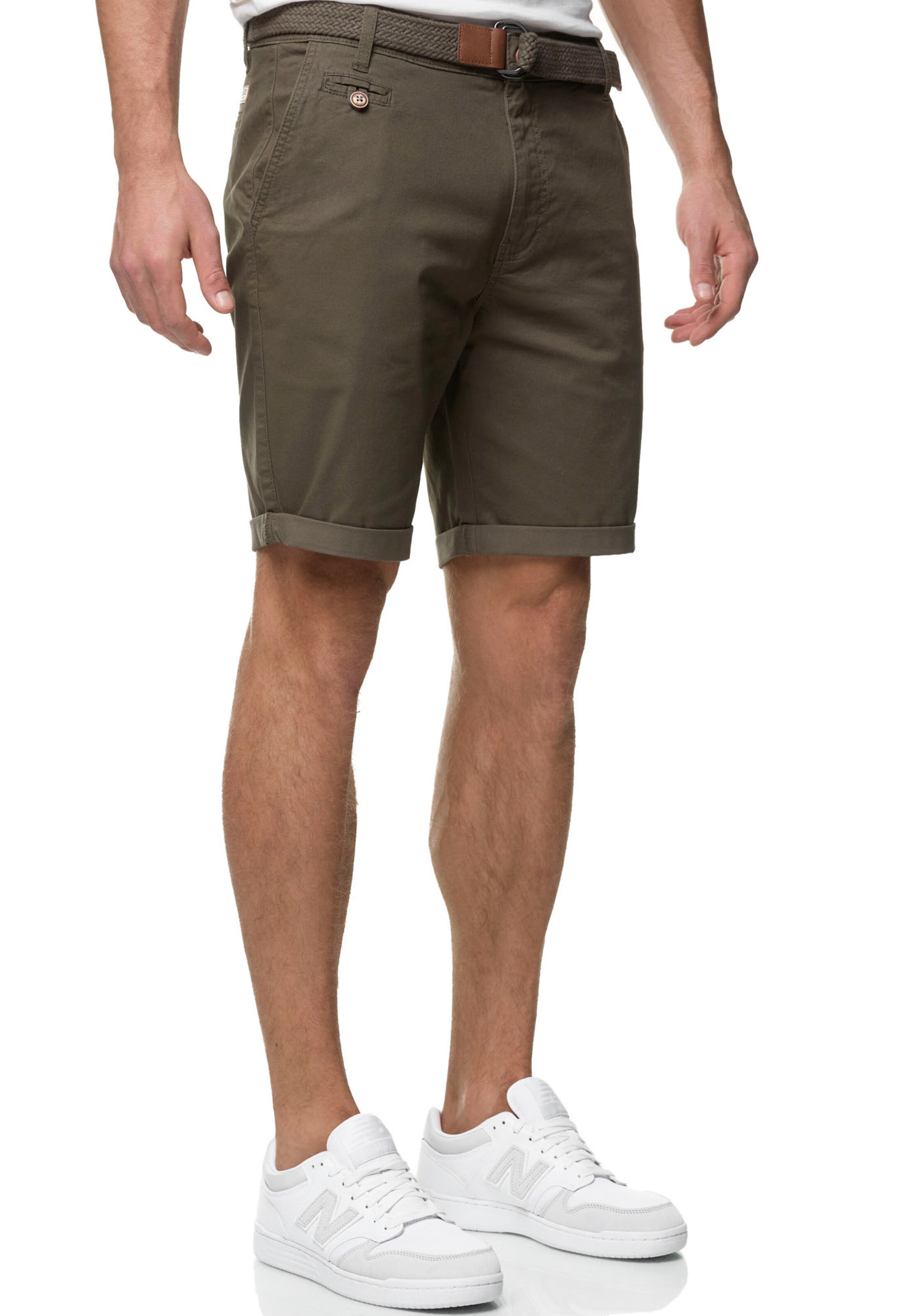 INDICODE JEANS Regular Chino Pants in Green