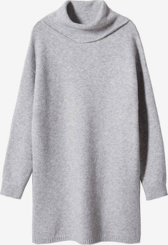 MANGO Knitted dress 'kylie' in Grey: front