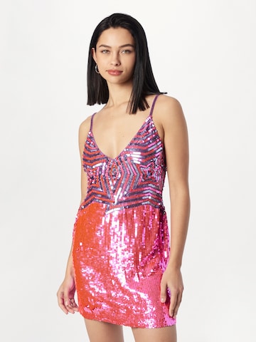 Nasty Gal - Vestido de noche en rosa: frente