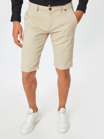 TOM TAILOR Slimfit Chino in Beige: voorkant