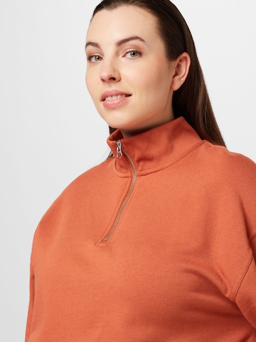 Levi's® Plus Sweatshirt 'PL Cosmo 1/4 Zip' in Rot