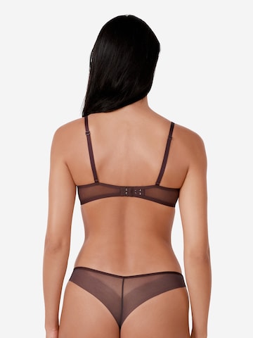 ETAM T-Shirt BH 'Pure Mesh' in Braun