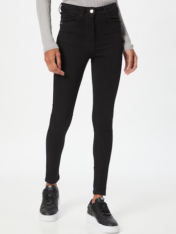 Warehouse Skinny Jeans i svart: framsida