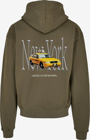 Sweat-shirt 'NY Taxi' MT Upscale en vert
