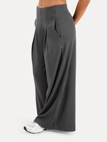 Smilodox Wide leg Broek 'Vanea' in Grijs