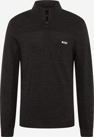 BOSS - Pullover 'Zomat' em cinzento: frente