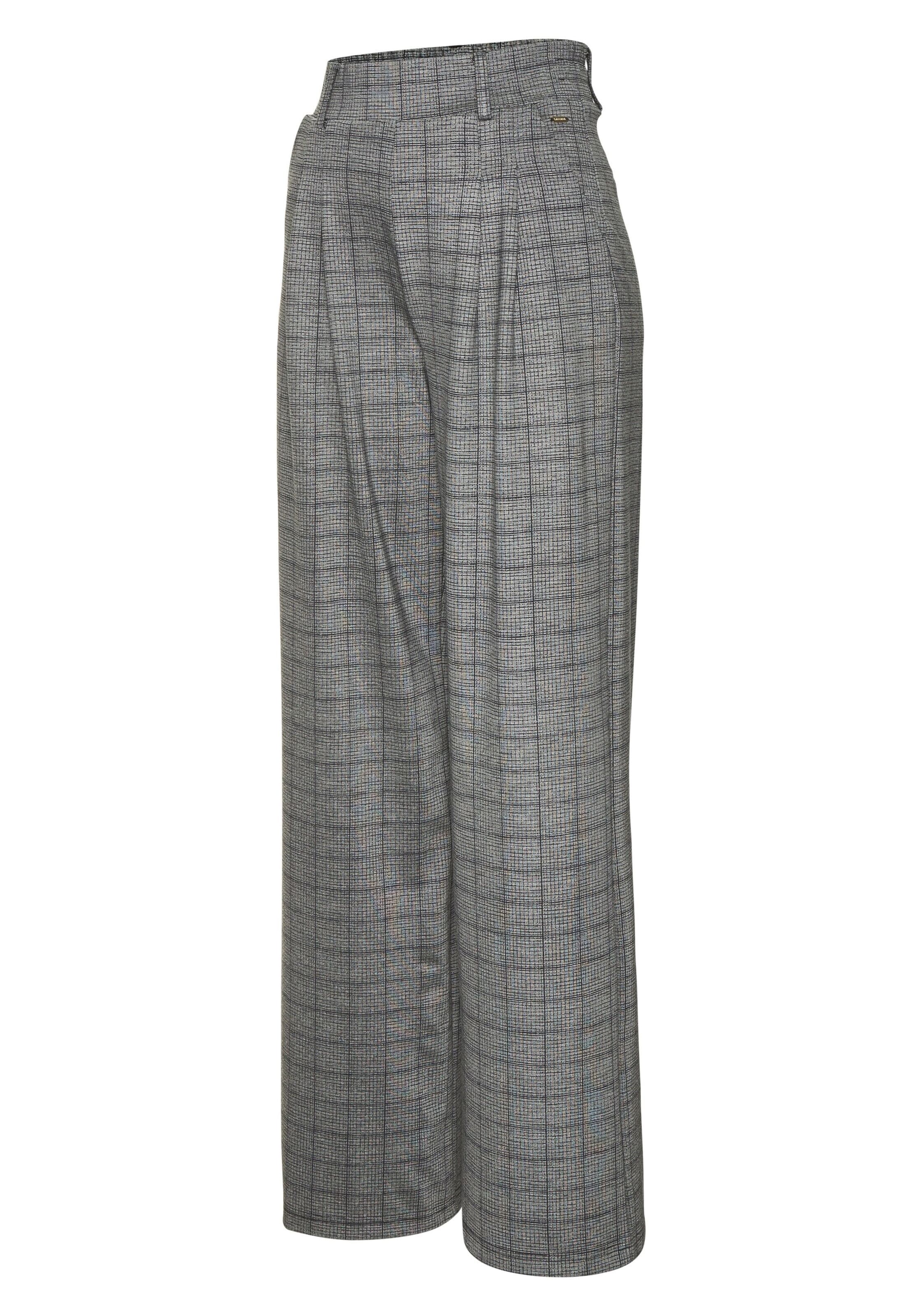 LASCANA - Loosefit Pantalón plisado en gris