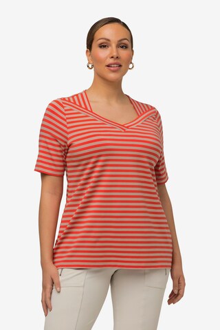 T-shirt Ulla Popken en orange : devant