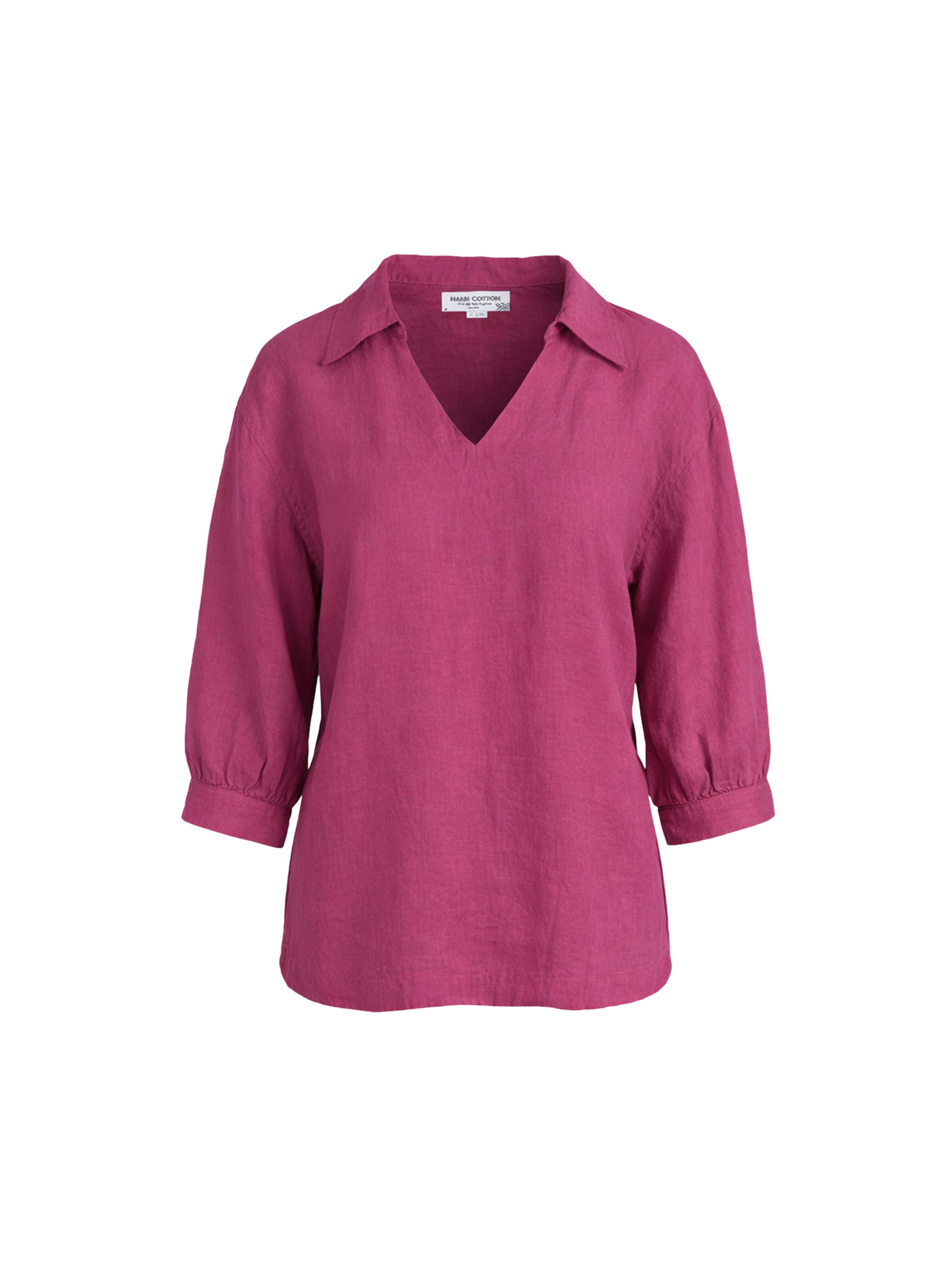 Haris Cotton Blouse in Lila: voorkant
