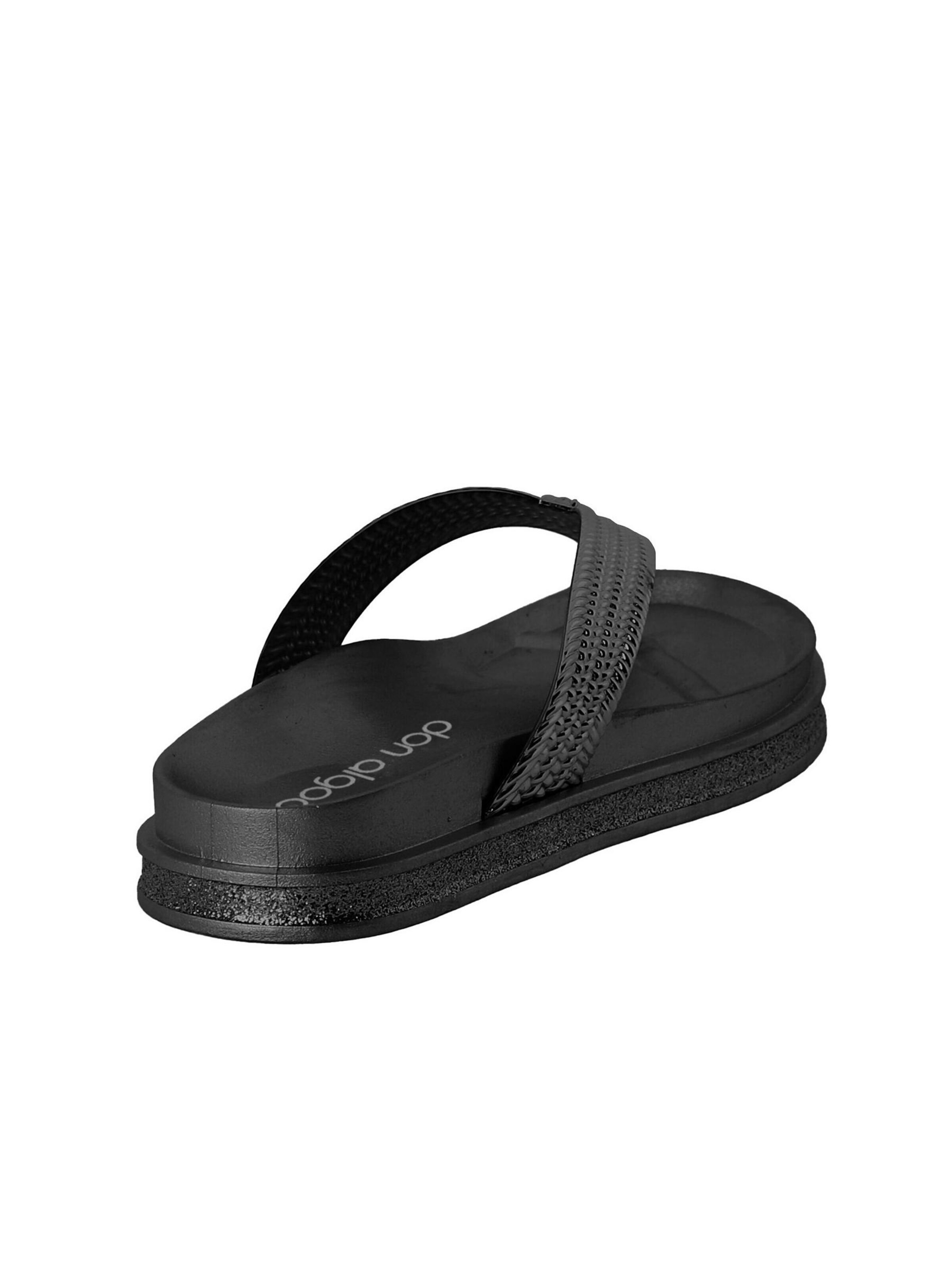 Don Algodon - Sandalias de dedo 'Licia' en negro
