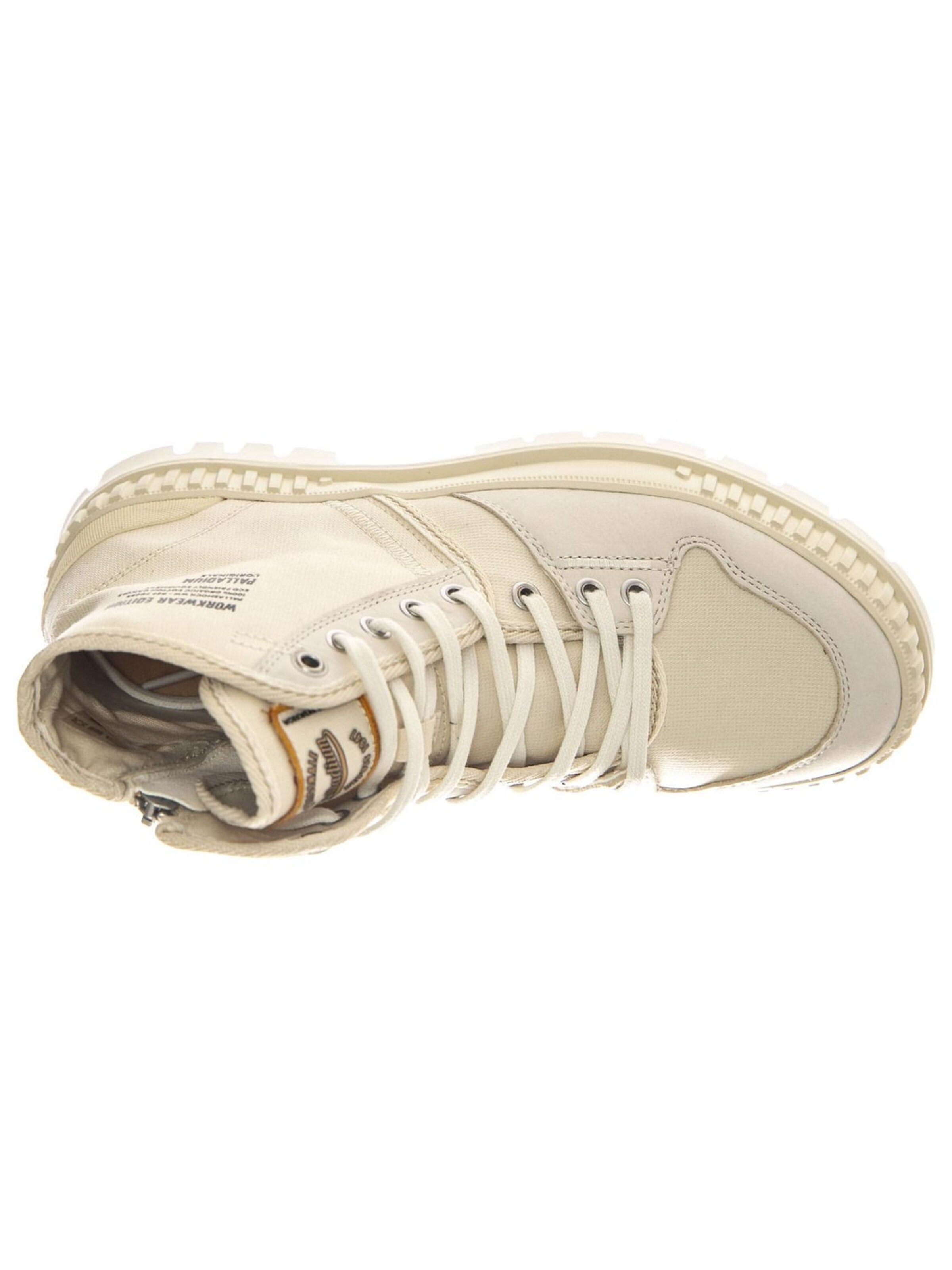 Palladium Snørestøvler 'Pallashock WW Cream White Shoes' i beige