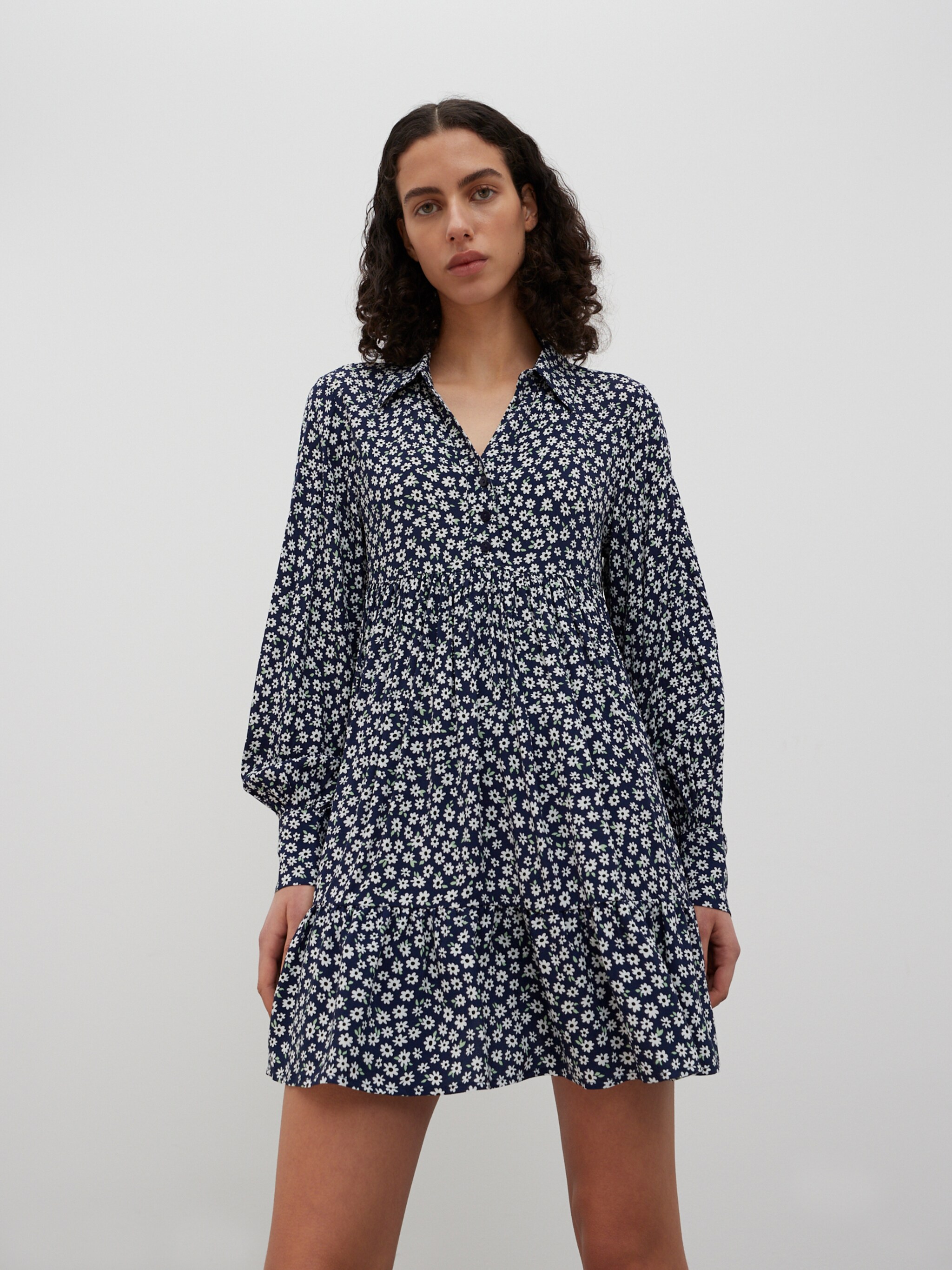EDITED Produkte Blusenkleid 'Camella' blau