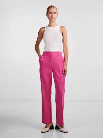 Regular Pantaloni cu dungă 'LIKKA' de la Y.A.S pe roz