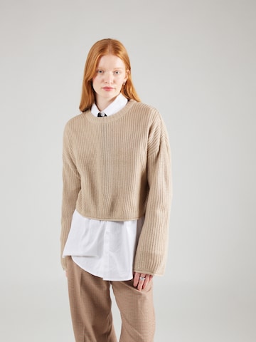 BRAVE SOUL Sweater in Brown: front