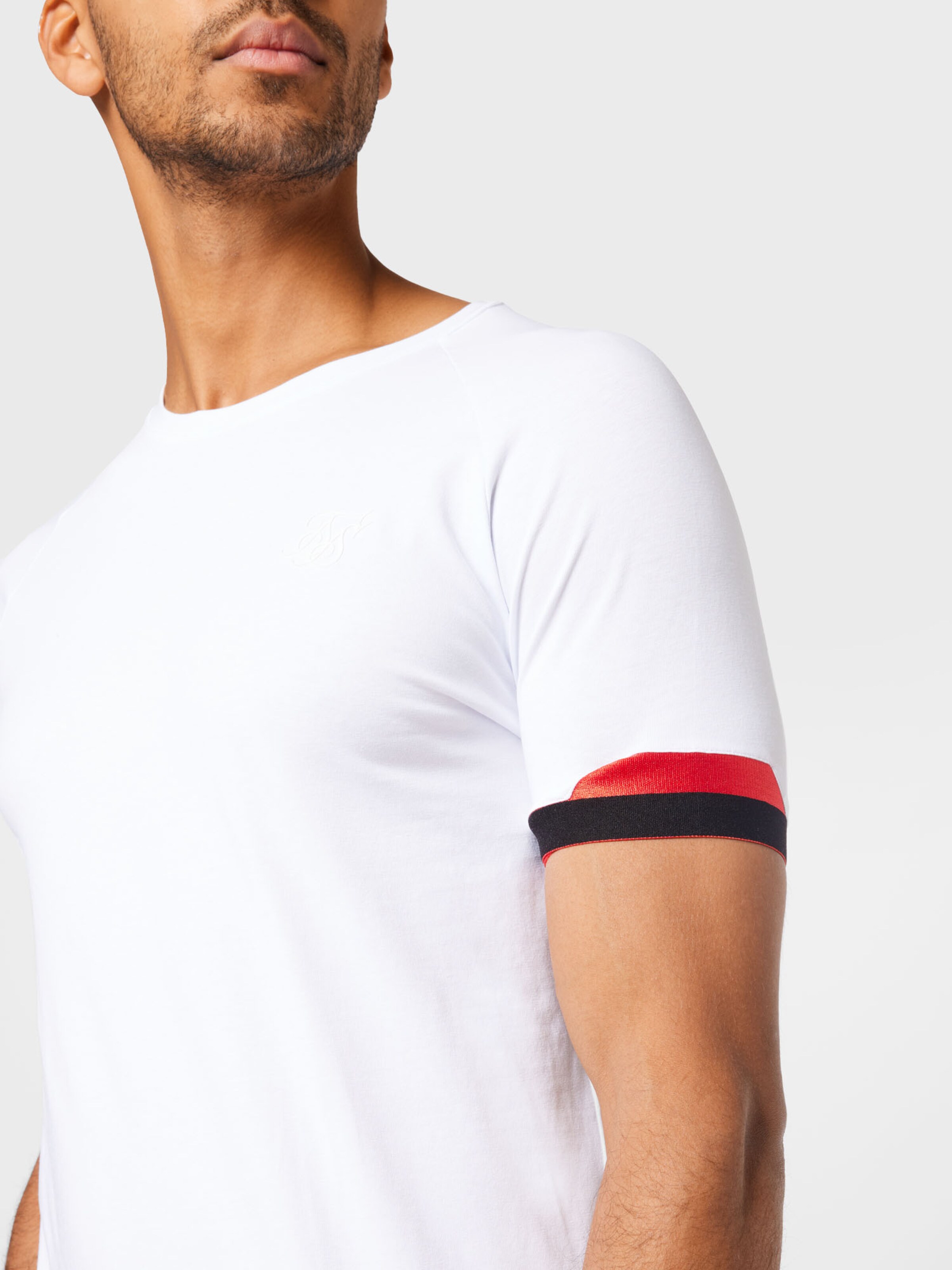 Männer Shirts SikSilk T-Shirt in Weiß - XG60590 Männer Shirts SikSilk T-Shirt in Weiß - XG60590