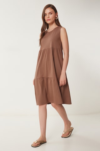 Happiness İstanbul Sommerkjole i brun