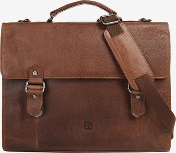 BODENSCHATZ Briefcase in Brown: front