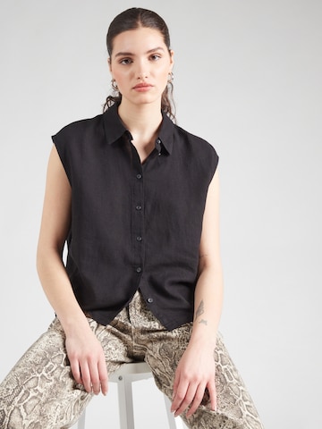 Camicia da donna 'VMLINN' di VERO MODA in nero: frontale
