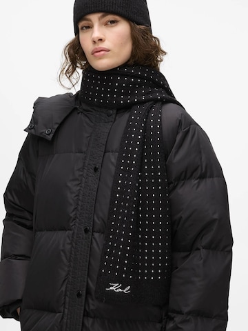 Sciarpa 'Signature' di Karl Lagerfeld in nero