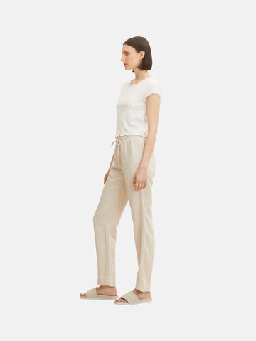 TOM TAILOR Loosefit Hose in Beige