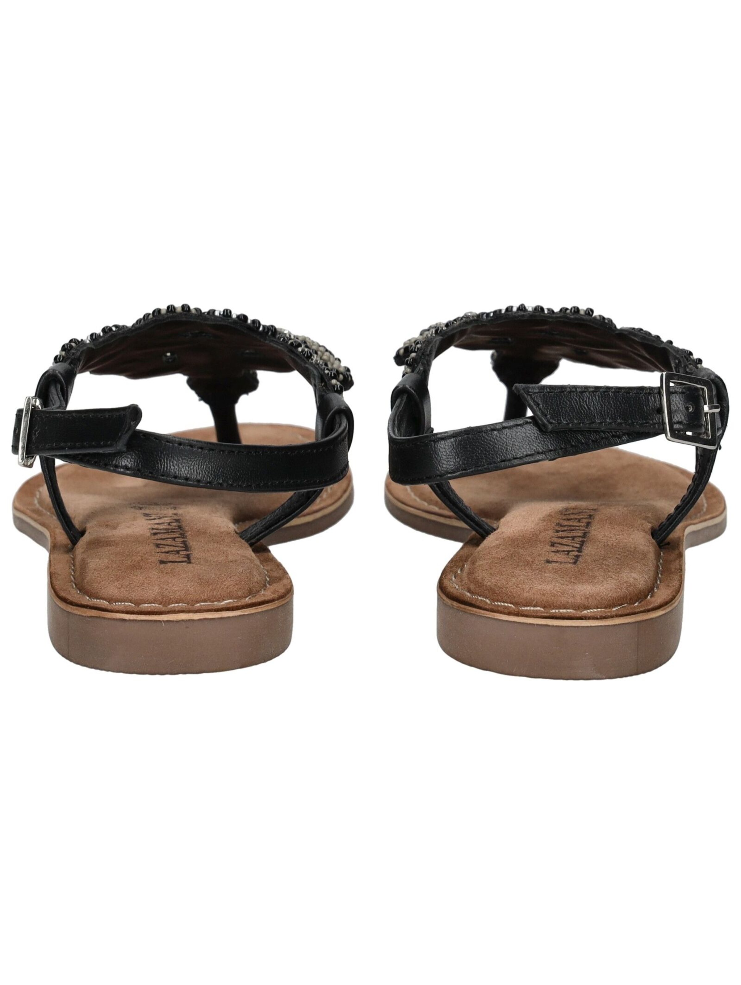 Tongs LAZAMANI en noir