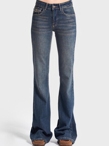 IT'S BASIC Flared Jeans 'OLIVIA' in Blue