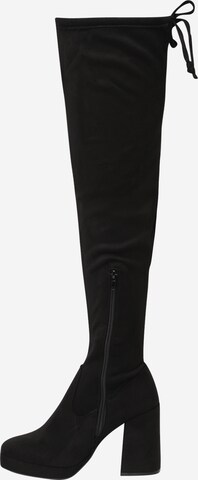 NEW LOOK Ботуши над коляното 'AVA' в черно