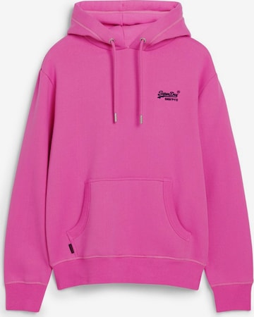 Sweat-shirt 'Essential' Superdry en rose : devant