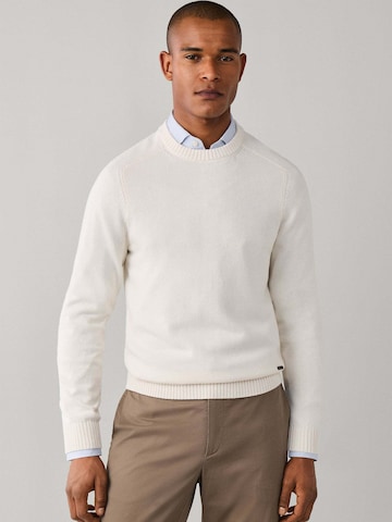Pull-over Hackett London en blanc : devant