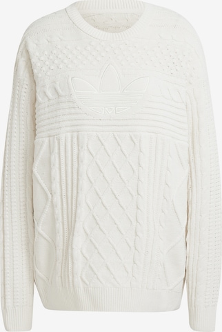 ADIDAS ORIGINALS Sweater in White: front