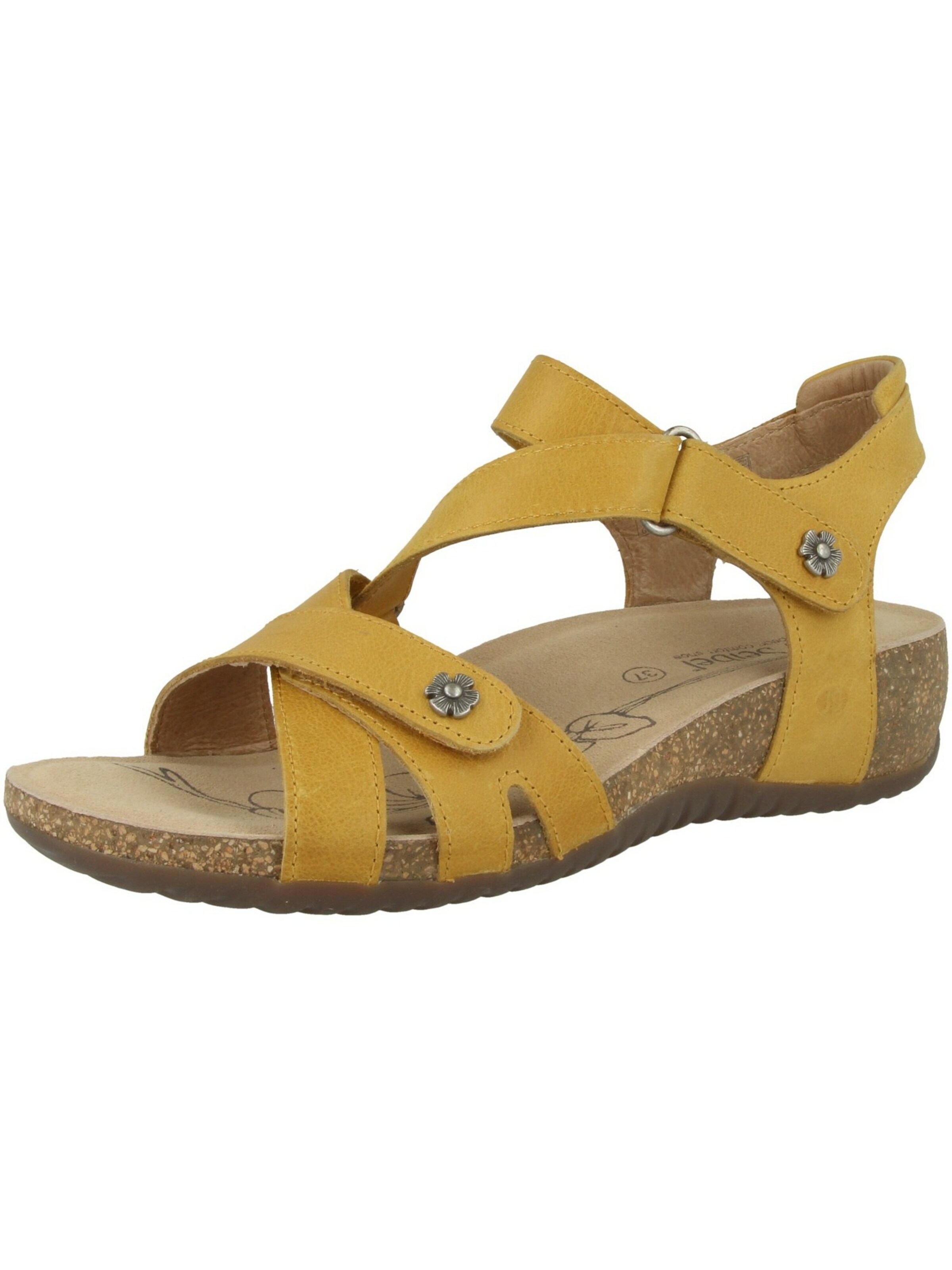 JOSEF SEIBEL Strap Sandals 'Natalya 11' in Yellow: front