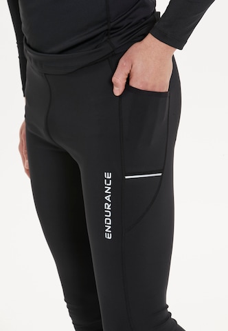 ENDURANCE Skinny Športne hlače 'Energy' | črna barva