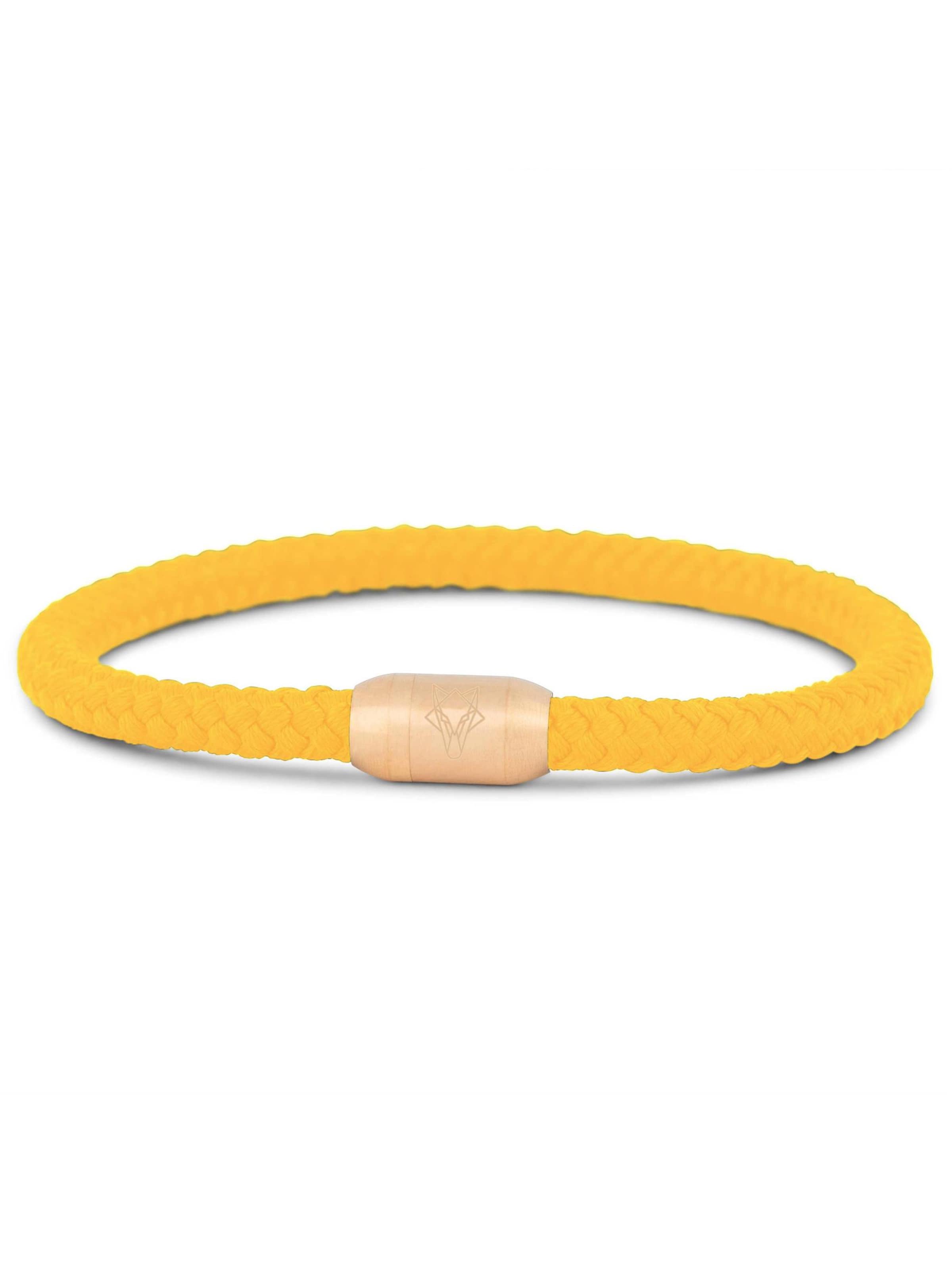 Akitsune Armband 'Silvus'‌‌‌‌‌‌‌‌ in Gelb: Vorderseite