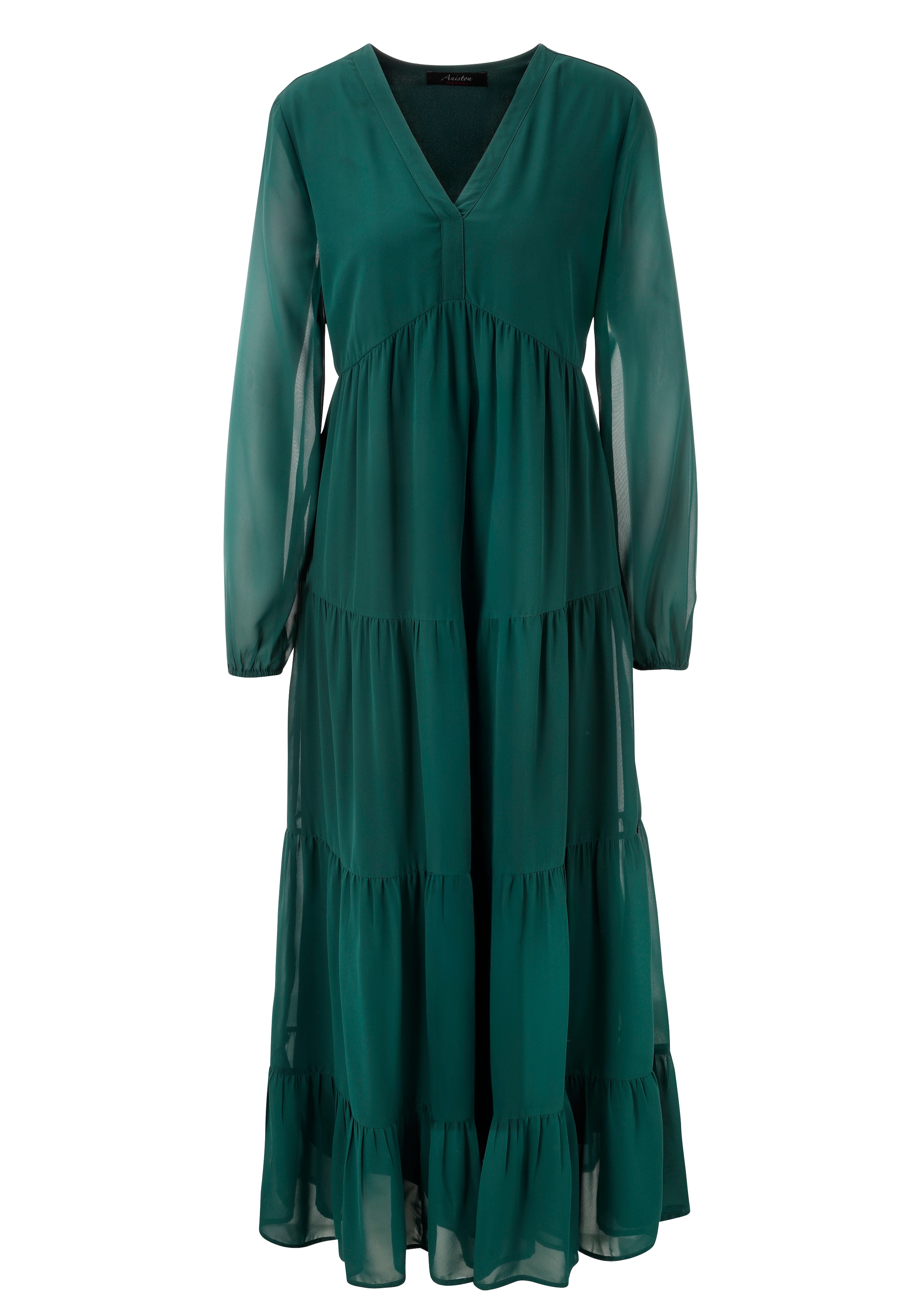 Aniston CASUAL Evening Dress in Green: front