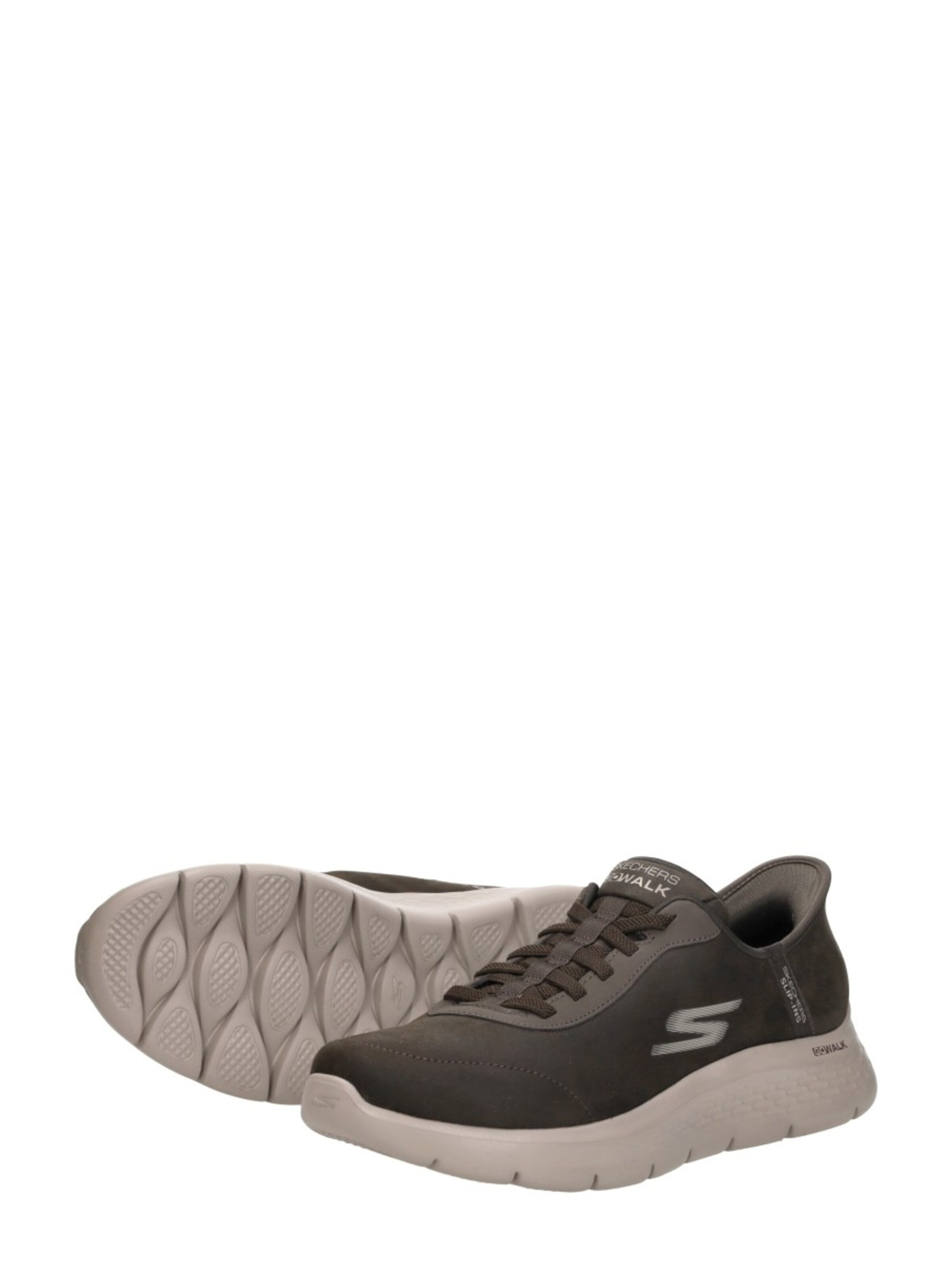 Baskets basses 'Slip-Ins: Go Walk Flex' SKECHERS en marron
