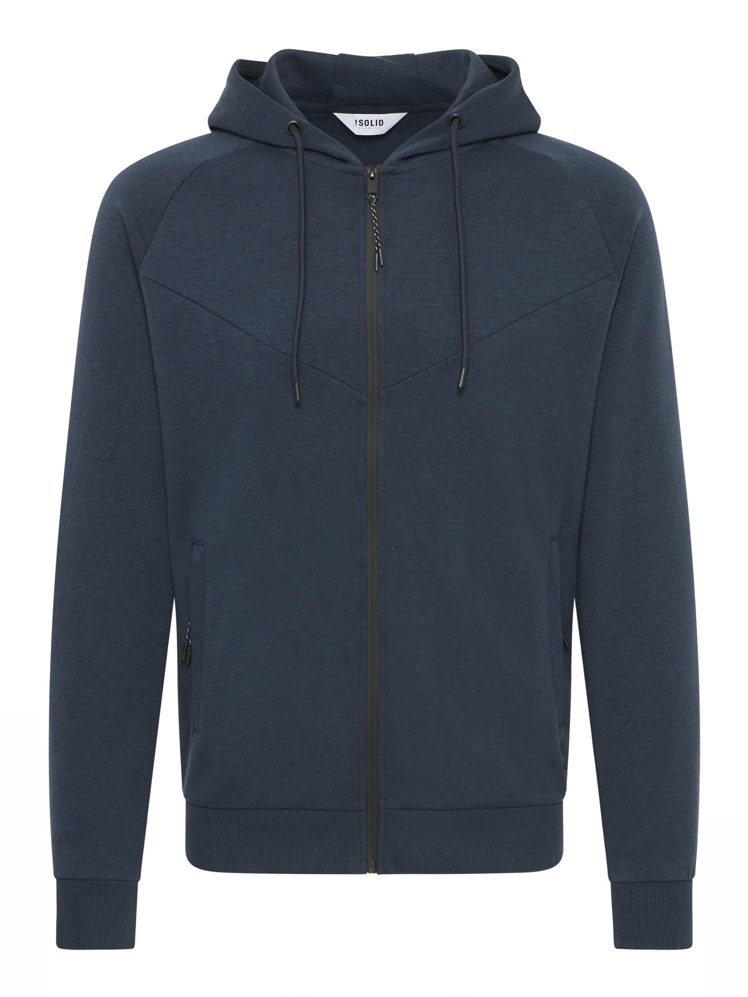 !Solid Sweatjacke 'Gelbert' in Blau: Vorderseite