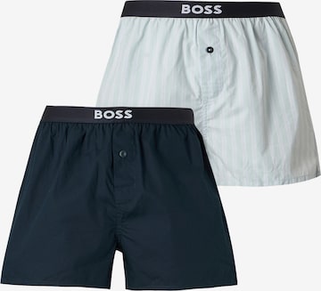 BOSS Шорты Боксеры в Синий: спереди