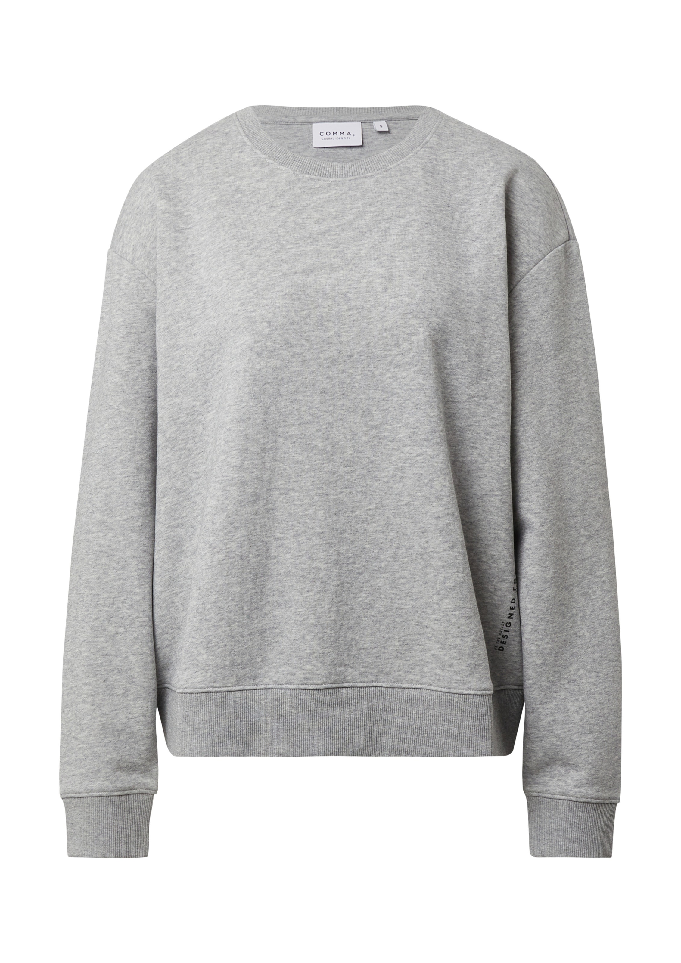 COMMA Sweatshirt in Grey: front