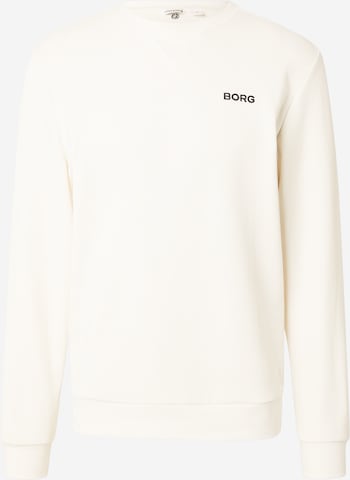 BJÖRN BORGSportska sweater majica 'ESSENTIAL 4' - bež boja: prednji dio