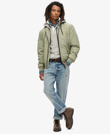 Superdry Between-season jacket 'MA1' in Green