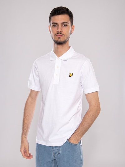 Lyle & Scott T-Shirt 'White Jersey Polo Shirt' en S en blanc, Vue avec produit