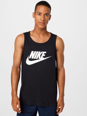 Nike Sportswear Regular Fit Tanktop in Schwarz: predná strana