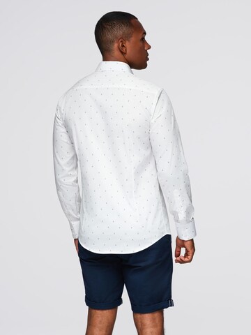 Ombre Regular fit Button Up Shirt 'OM-SHCS-0156' in White