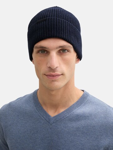 TOM TAILOR Muts in Blauw: voorkant