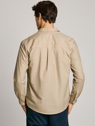 Pepe Jeans Regular fit Button Up Shirt in Beige