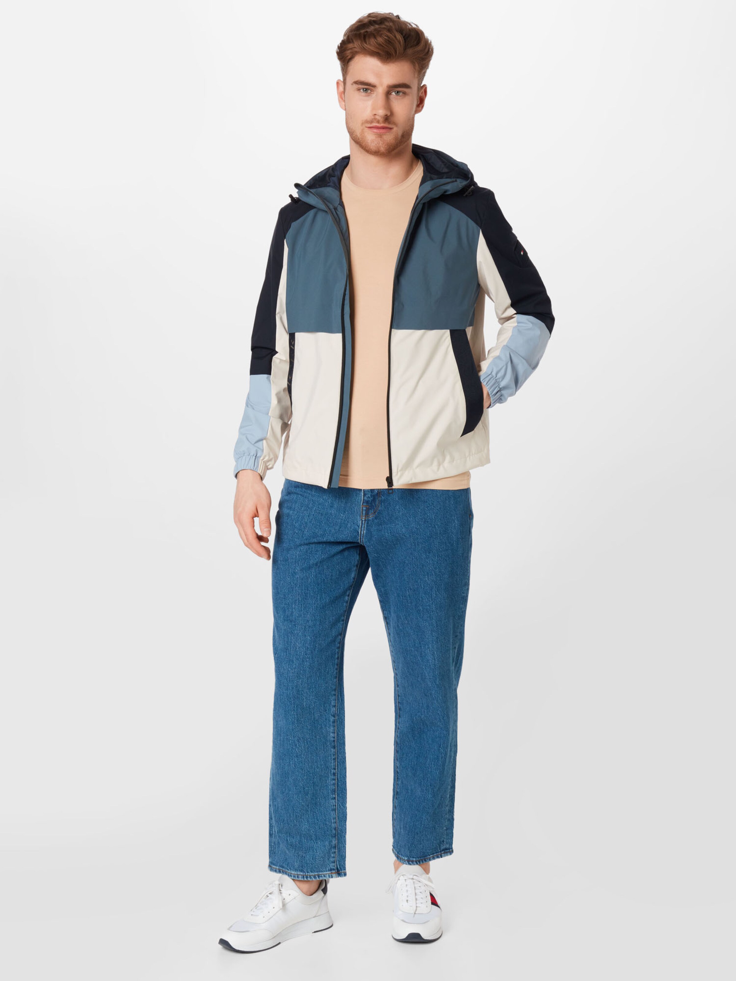TOMMY HILFIGERChaqueta de entretiempo en Azul Pastel, Azul Claro, Blanco |  ABOUT YOU
