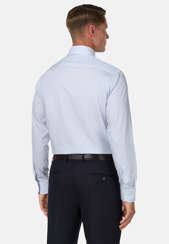 Coupe slim Chemise business Boggi Milano en bleu