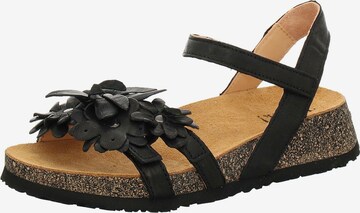 THINK! Sandals in Black: front