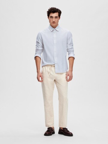 SELECTED HOMME Regular Pants 'Silas' in Beige