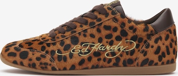 Sneaker bassa di Ed Hardy in marrone: frontale